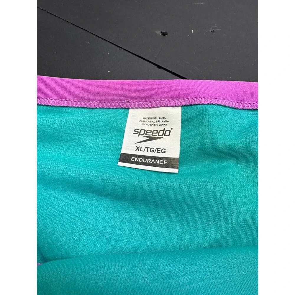 Speedo Women's XL Reprieve Bikini Bottoms Purple Solid Classic - NEW